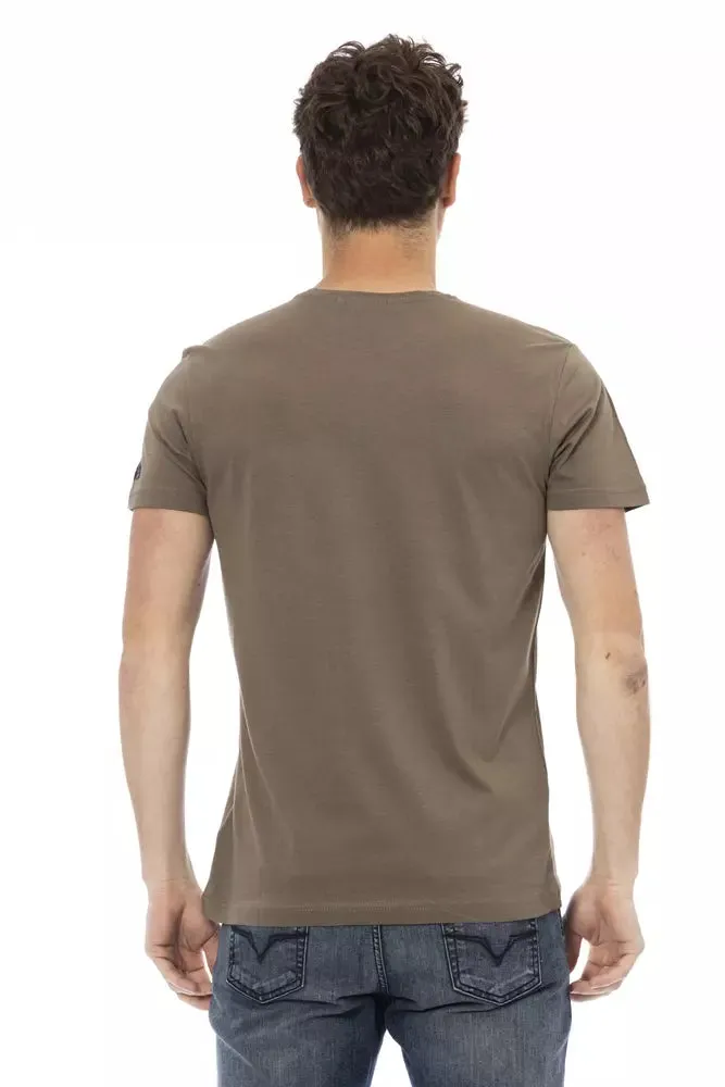 Brown Cotton Men T-Shirt sold by Louxly product image thumbnail 3