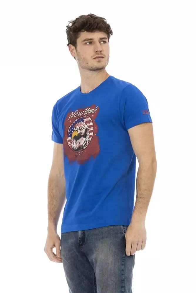 Blue Cotton Men T-Shirt sold by Louxly product image thumbnail 2