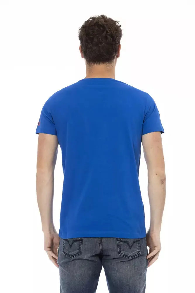 Blue Cotton Men T-Shirt sold by Louxly product image thumbnail 3