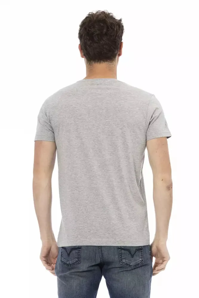 Gray Cotton Men T-Shirt sold by Louxly product image thumbnail 3