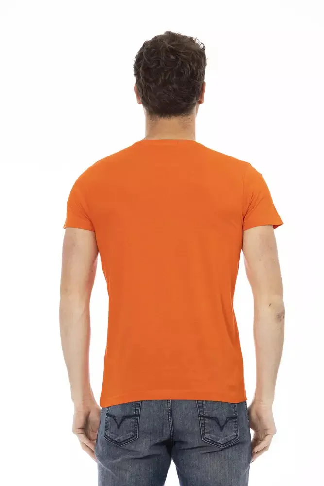Orange Cotton Men T-Shirt sold by Louxly product image thumbnail 3