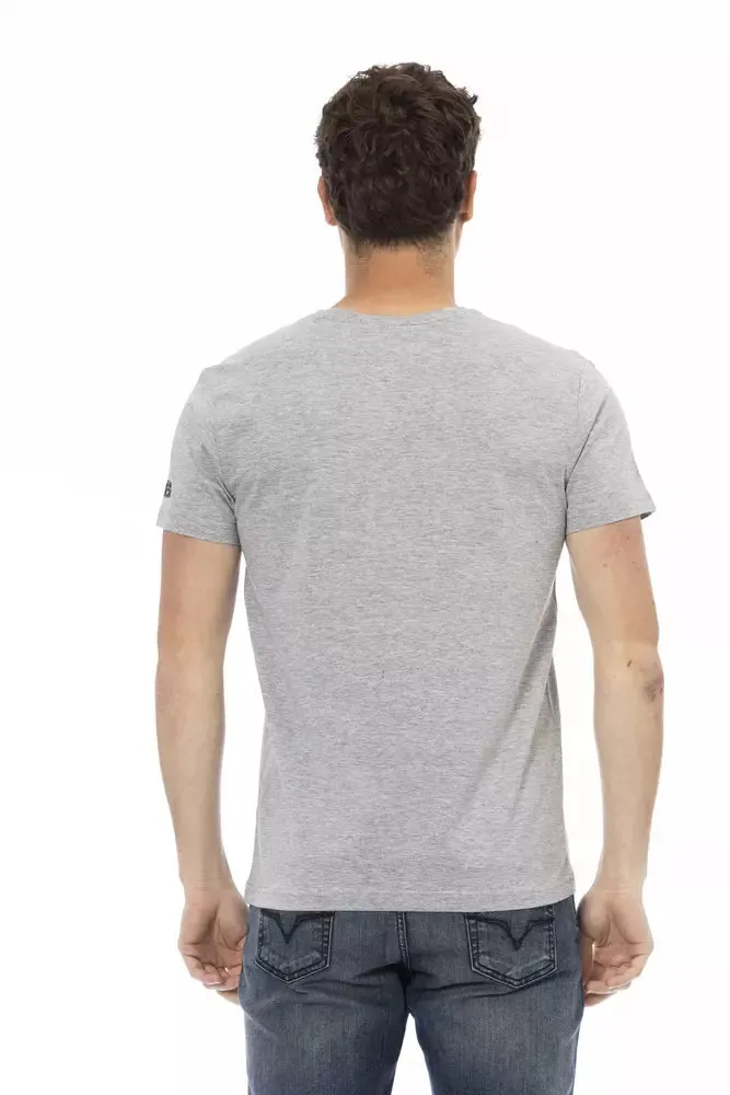 Gray Cotton Men T-Shirt sold by Louxly product image thumbnail 3