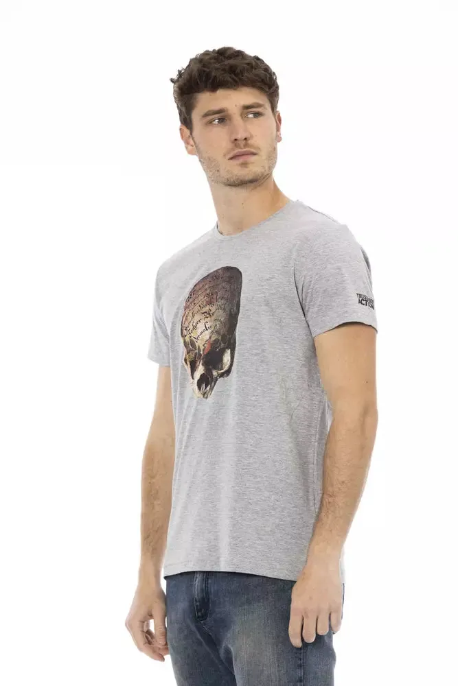 Gray Cotton Men T-Shirt sold by Louxly product image thumbnail 2