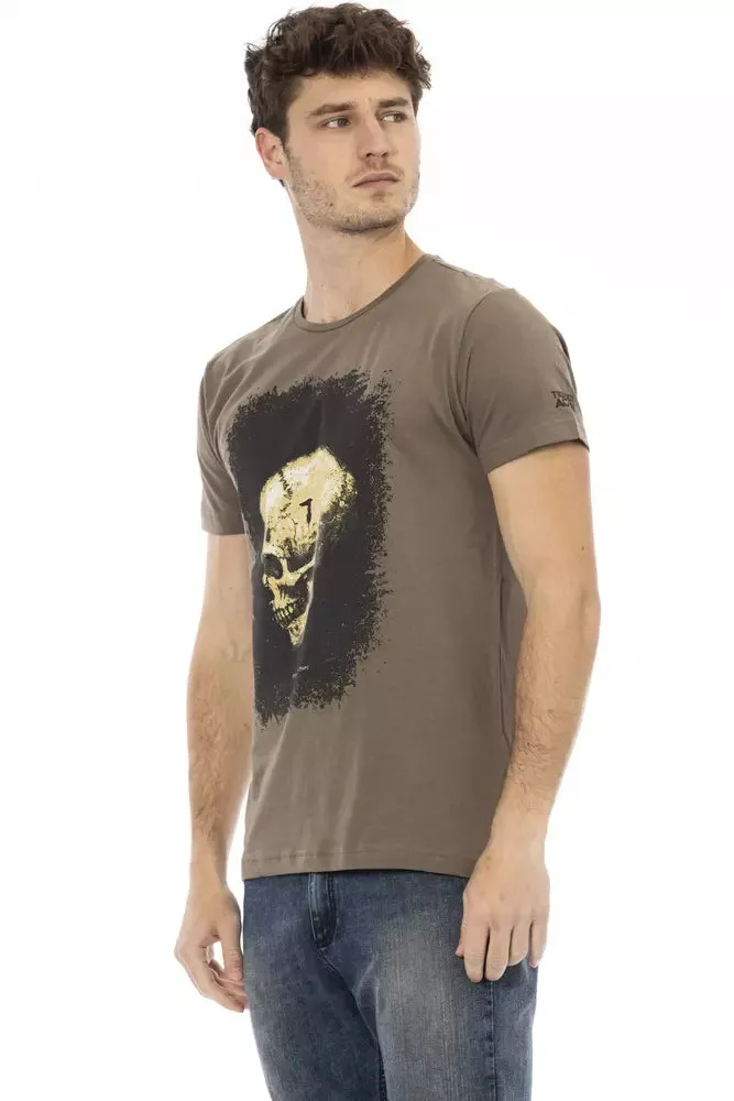 Brown Cotton Men T-Shirt sold by Louxly product image thumbnail 2