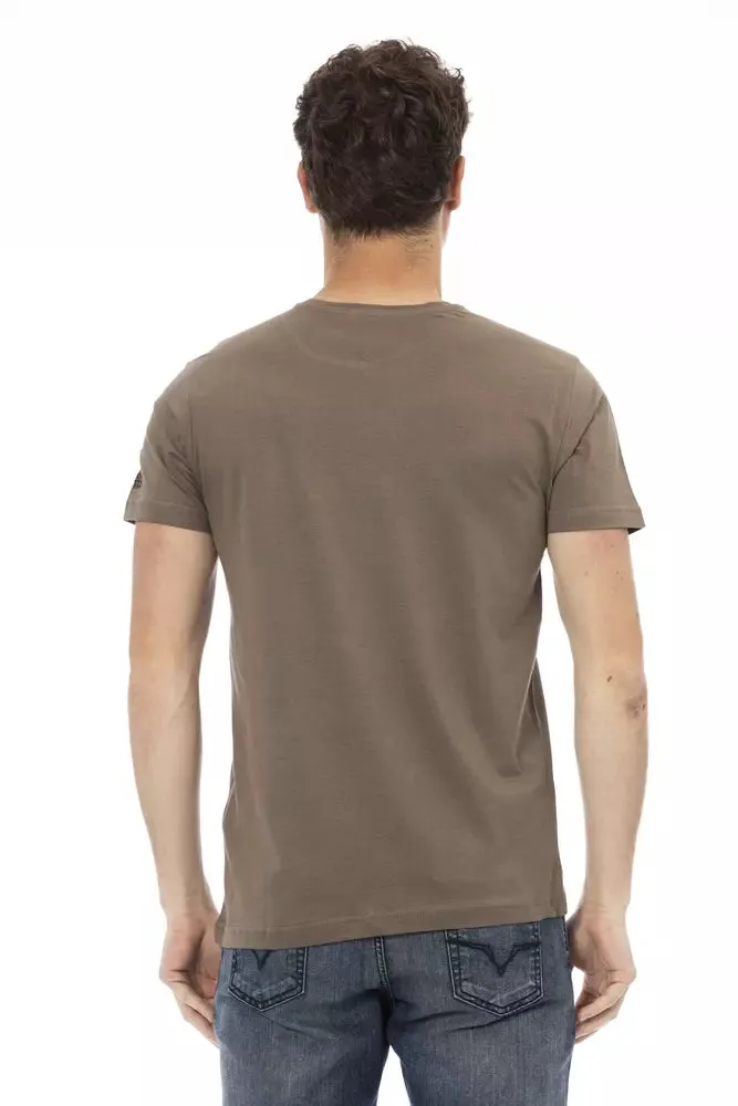 Brown Cotton Men T-Shirt sold by Louxly product image thumbnail 3