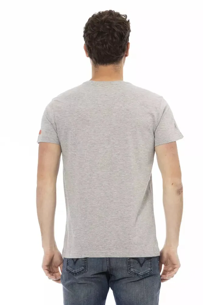 Gray Cotton Men T-Shirt sold by Louxly product image thumbnail 3