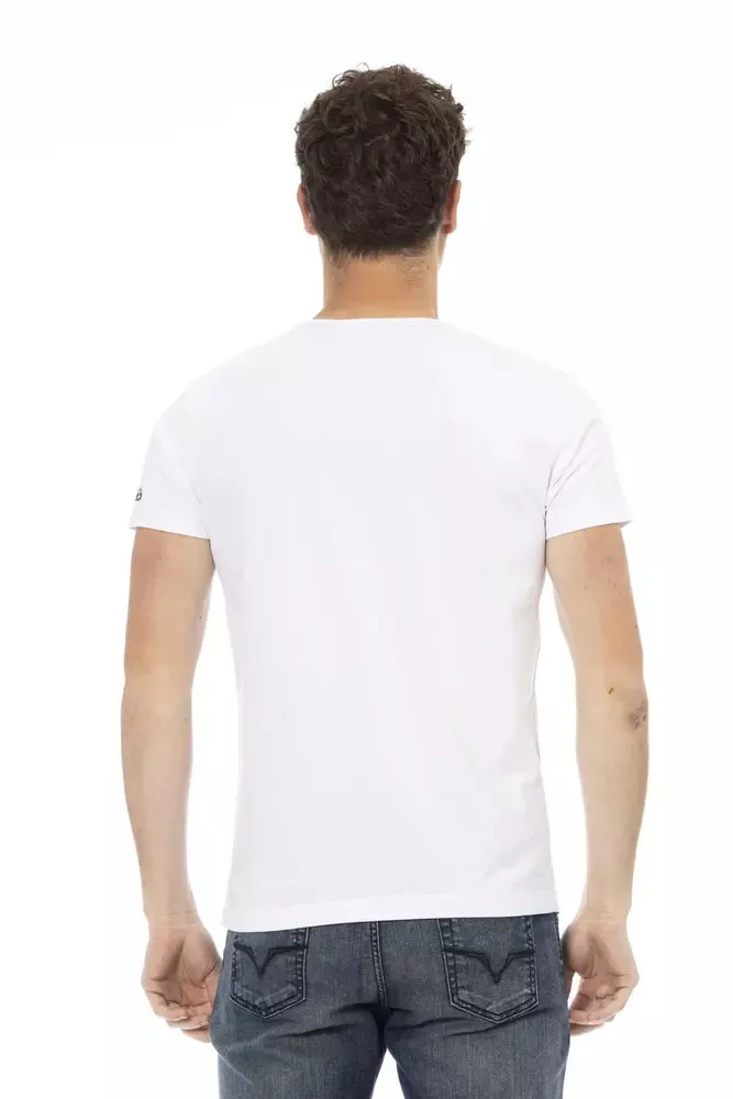 White Cotton Men TShirt sold by Louxly product image thumbnail 3