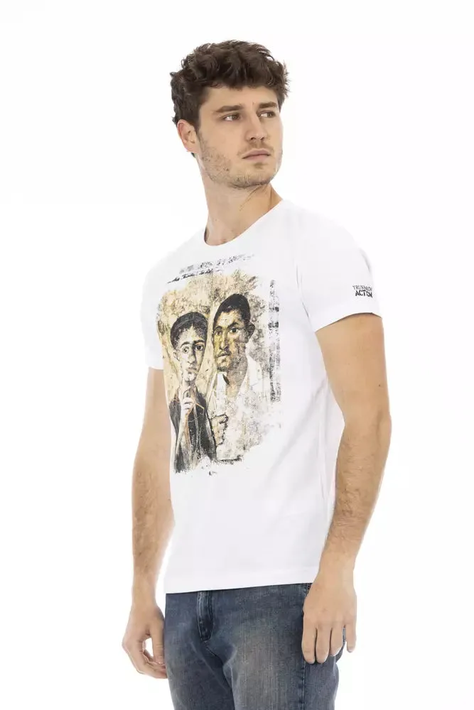 White Cotton Men TShirt sold by Louxly product image thumbnail 2