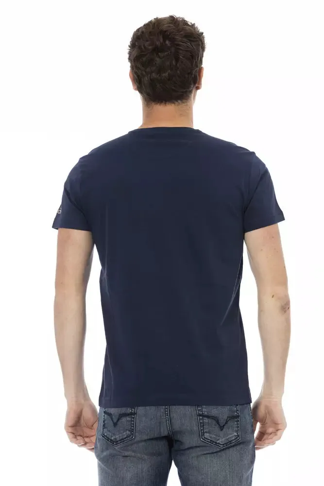 Blue Cotton Men T-Shirt sold by Louxly product image thumbnail 3