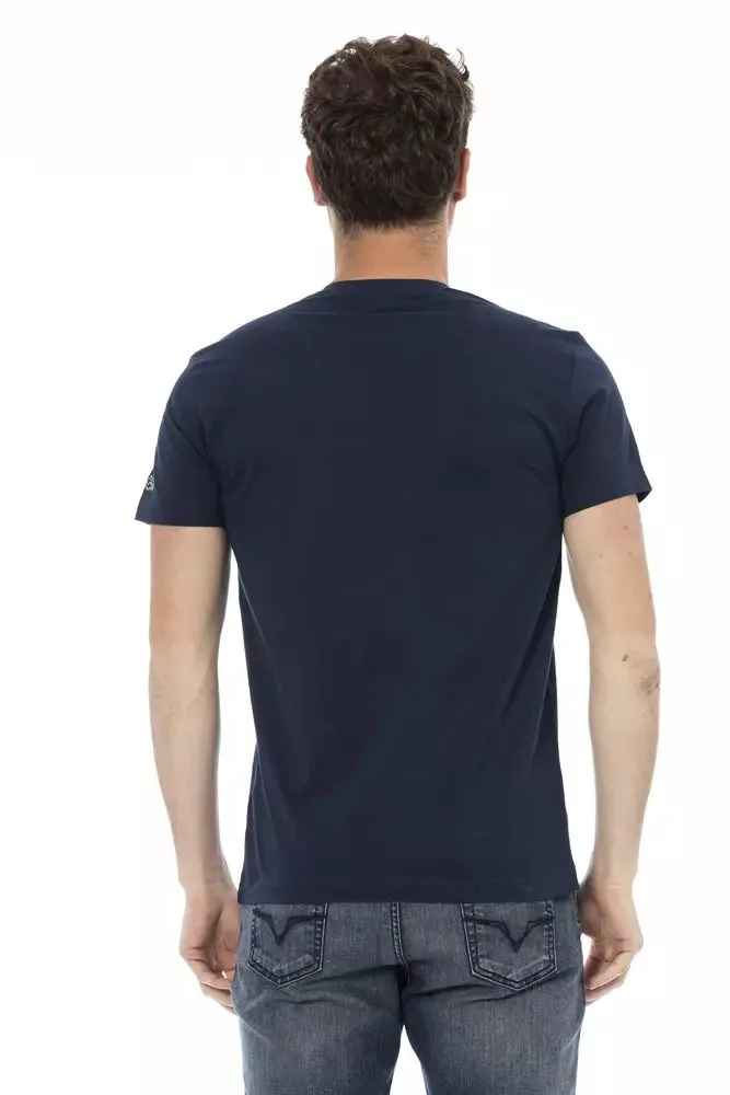 Blue Cotton Men T-Shirt sold by Louxly product image thumbnail 3