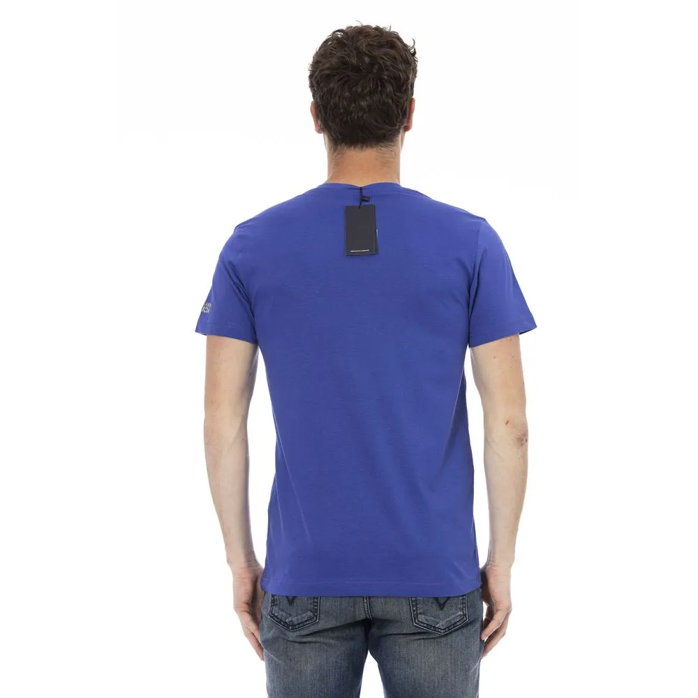Blue Cotton Men T-Shirt sold by Louxly product image thumbnail 3