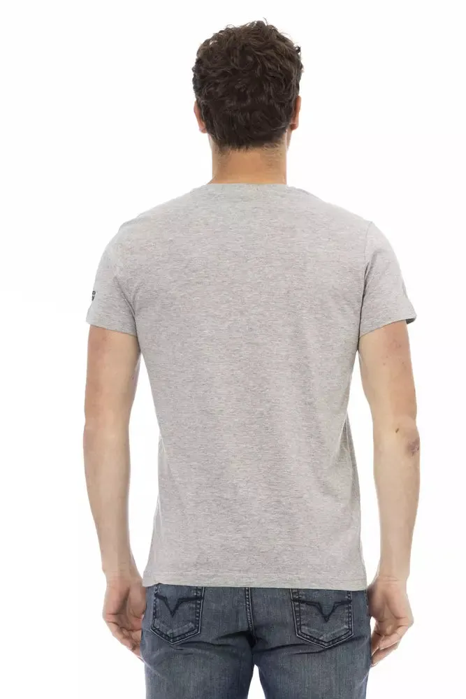 Gray Cotton Men T-Shirt sold by Louxly product image thumbnail 3