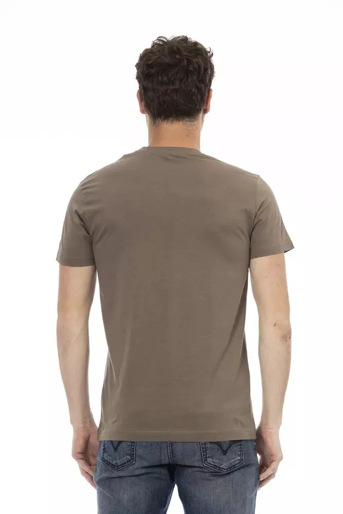 Brown Cotton Men T-Shirt sold by Louxly product image thumbnail 3