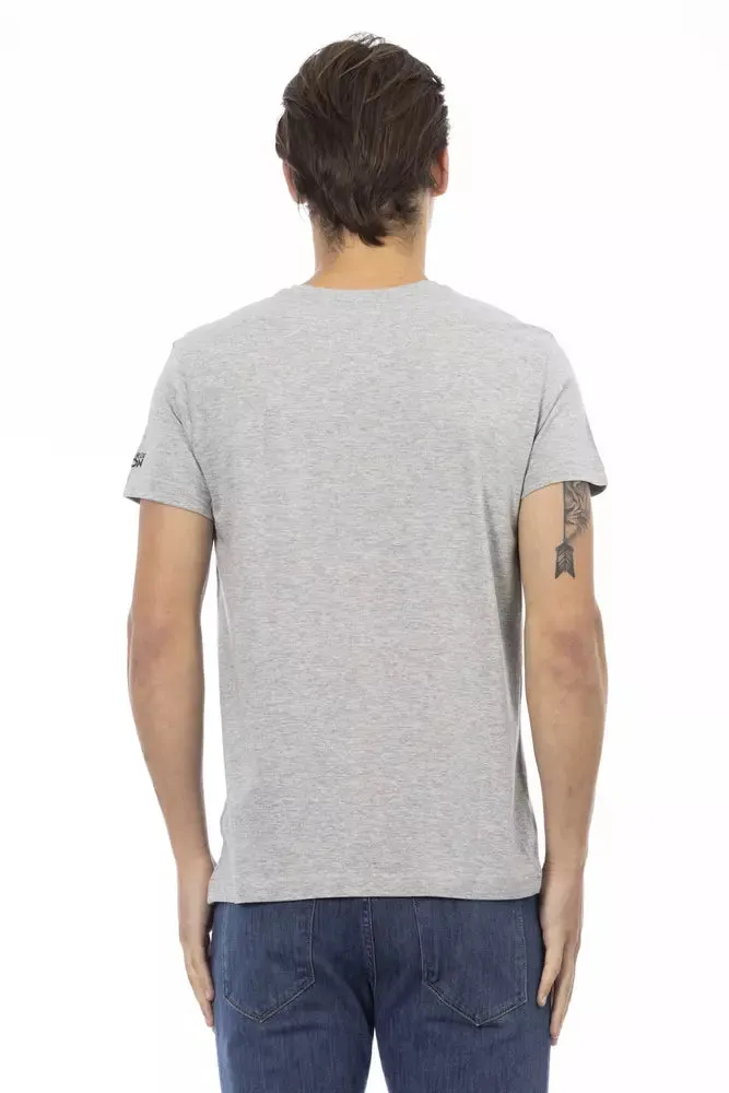 Gray Cotton Men T-Shirt sold by Louxly product image thumbnail 3
