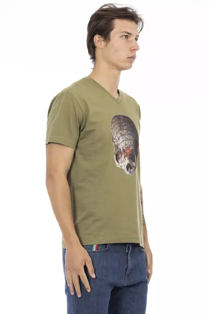 Green Cotton Men T-Shirt sold by Louxly product image thumbnail 2