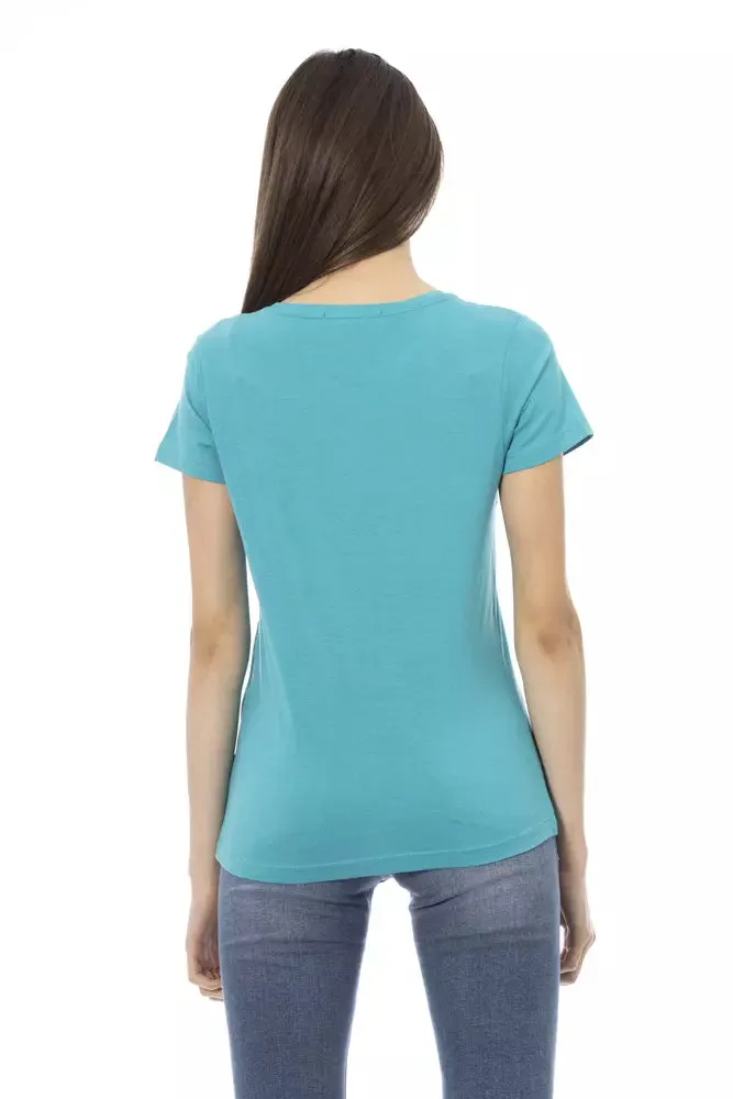 Light Blue Cotton Women Top sold by Louxly product image thumbnail 3