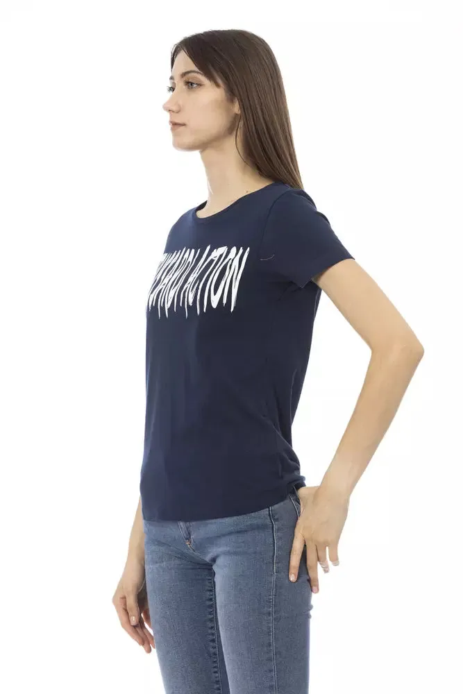 Blue Cotton Women T-Shirt sold by Louxly product image thumbnail 2