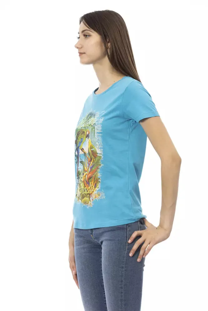 Light Blue Cotton Women Top sold by Louxly product image thumbnail 2