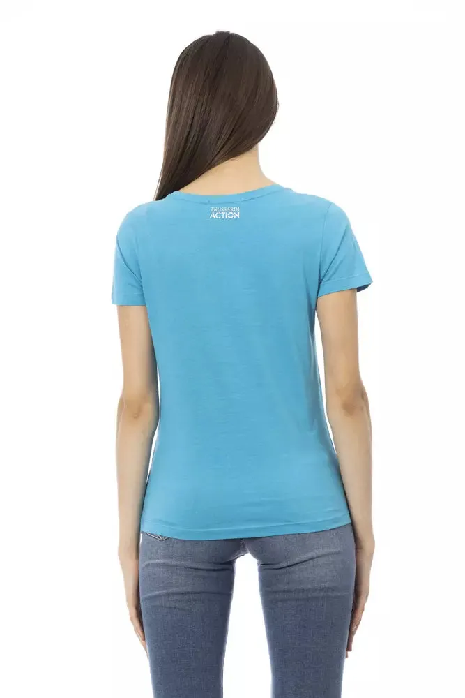 Light Blue Cotton Women Top sold by Louxly product image thumbnail 3