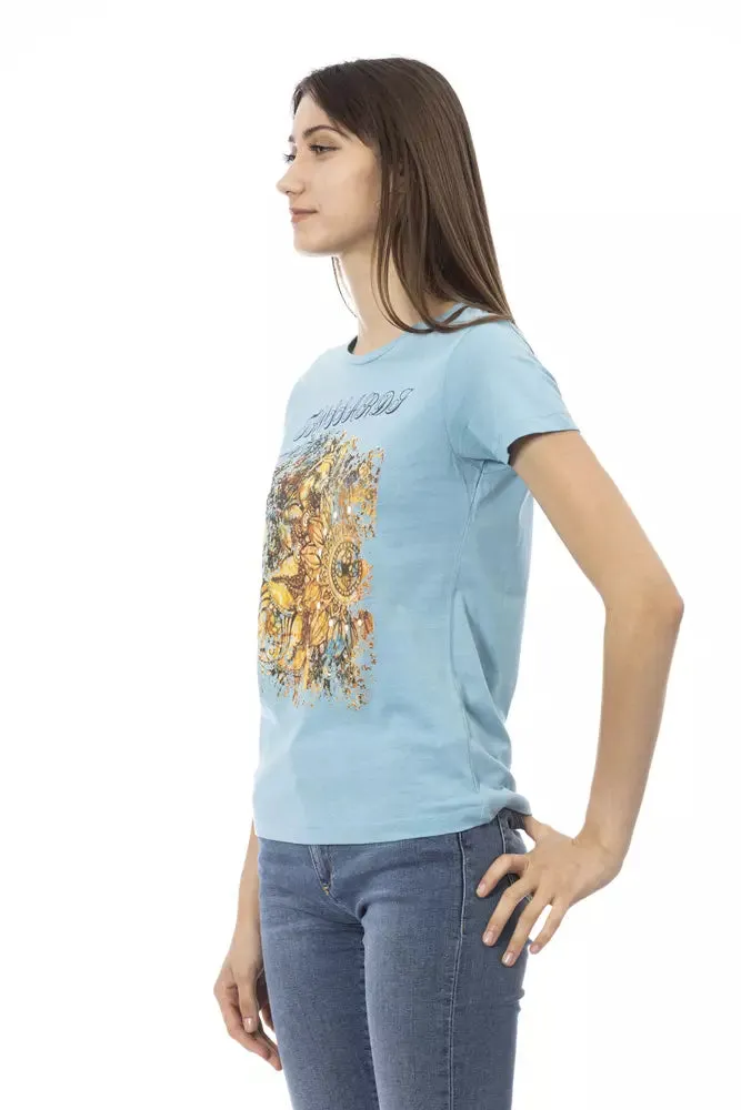 Light Blue Cotton Women Top sold by Louxly product image thumbnail 2