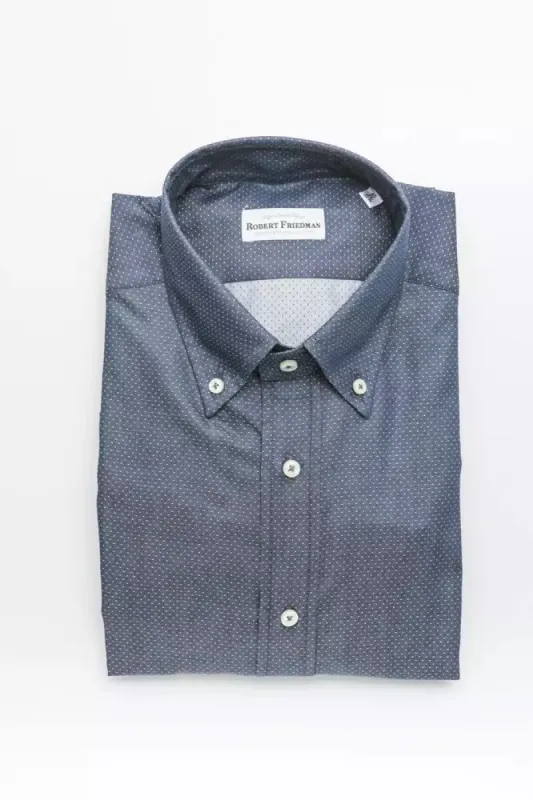 Blue Cotton Men Shirt sold by Louxly
