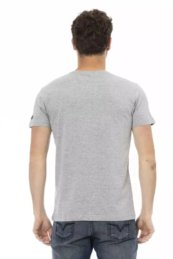 Gray Cotton Men T-Shirt sold by Louxly product image thumbnail 3