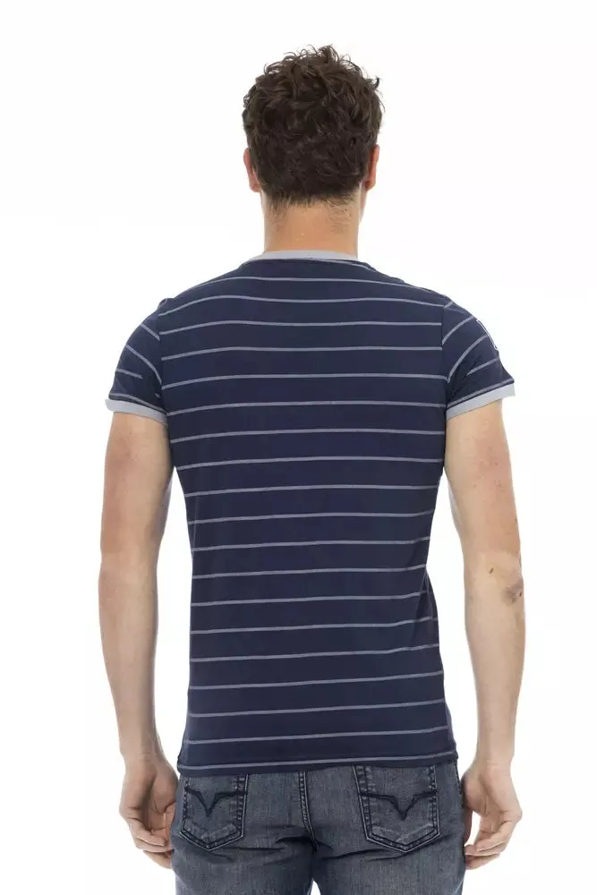 Blue Cotton Men T-Shirt sold by Louxly product image thumbnail 3