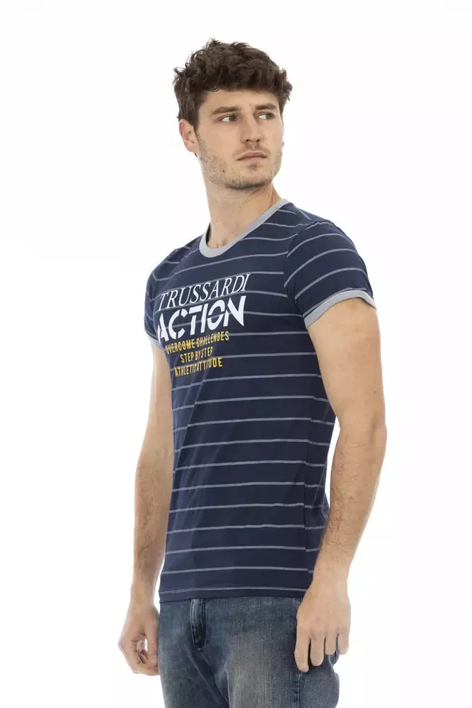Blue Cotton Men T-Shirt sold by Louxly product image thumbnail 2