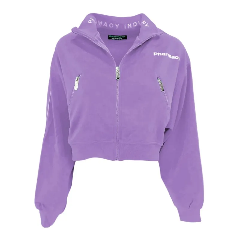 Chic Full Zip Suit Jacket with Logo Chest Print sold by Louxly