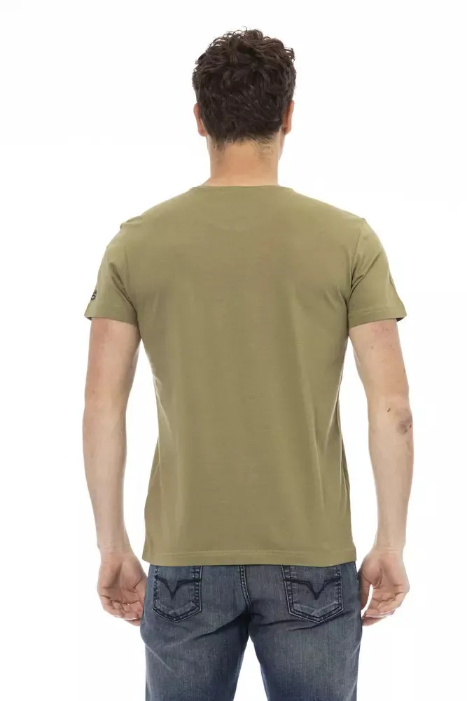 Green Cotton Men T-Shirt sold by Louxly product image thumbnail 3