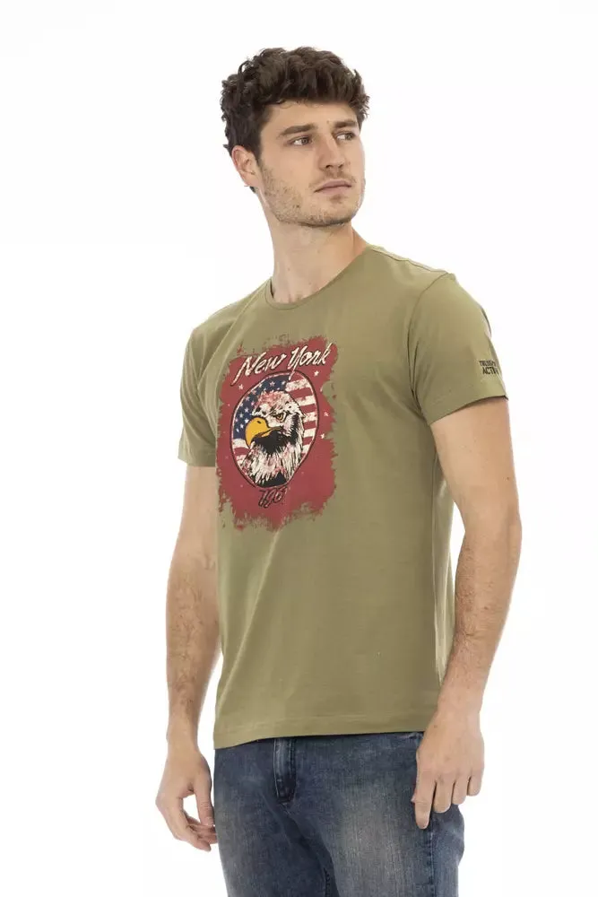 Green Cotton Men T-Shirt sold by Louxly product image thumbnail 2