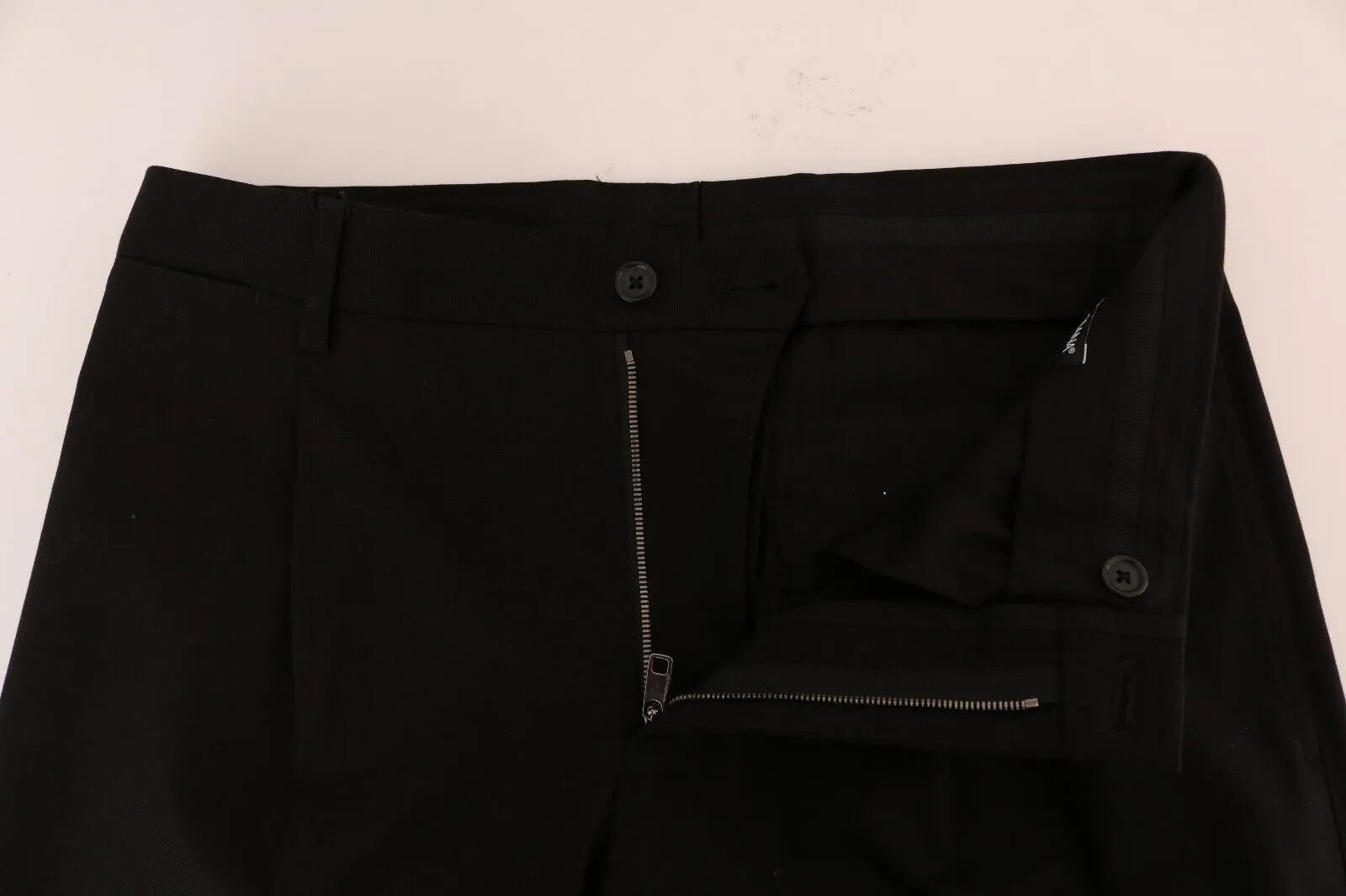 Elegant Black Cotton Stretch Pants sold by Louxly product image thumbnail 4