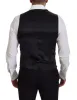 Elegant Black Single-Breasted Dress Vest sold by Louxly
