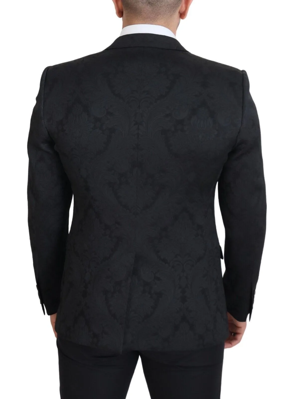 Elegant Black Martini Suit Jacket & Vest Ensemble sold by Louxly product image thumbnail 3