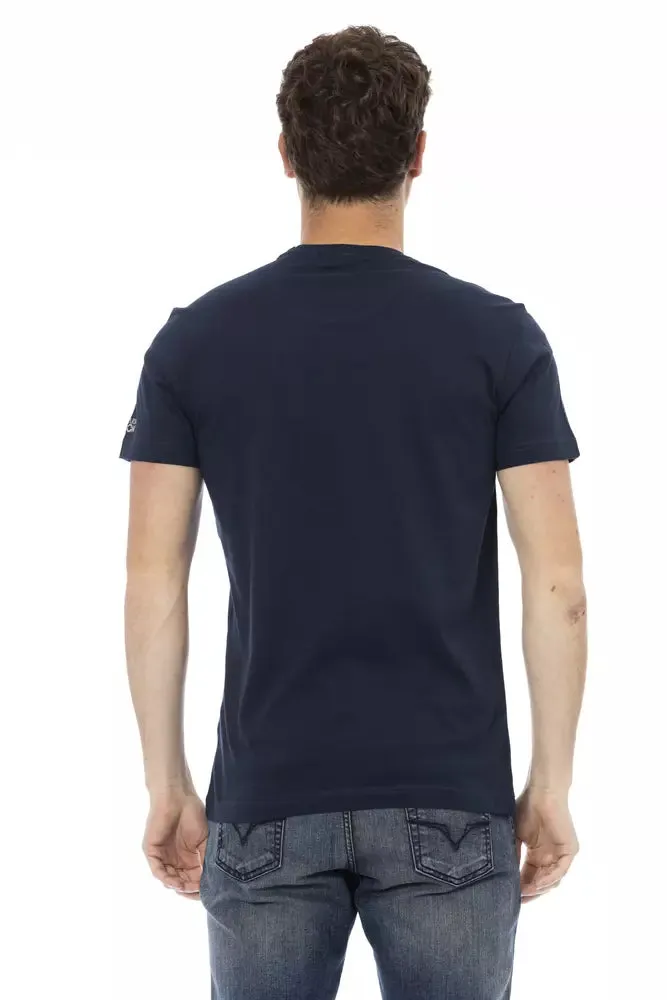 Blue Cotton Men T-Shirt sold by Louxly product image thumbnail 3