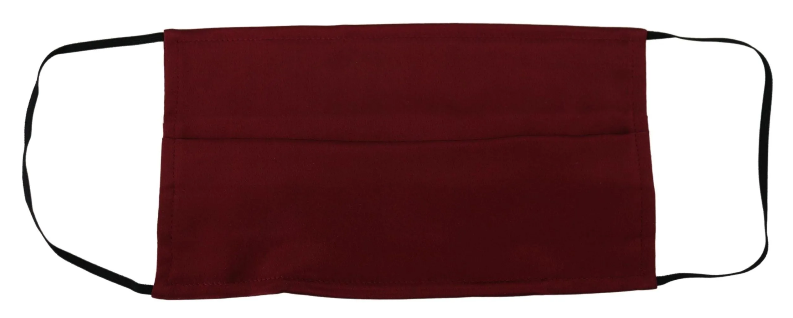 Elegant Silk Pleated Maroon Face Mask sold by Louxly product image thumbnail 4