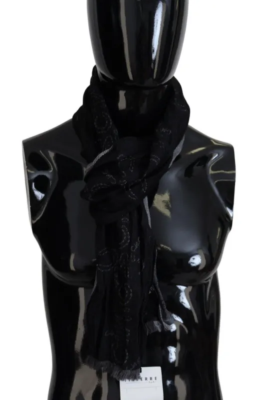 Elegant Italian Wool Men's Scarf Wrap sold by Louxly