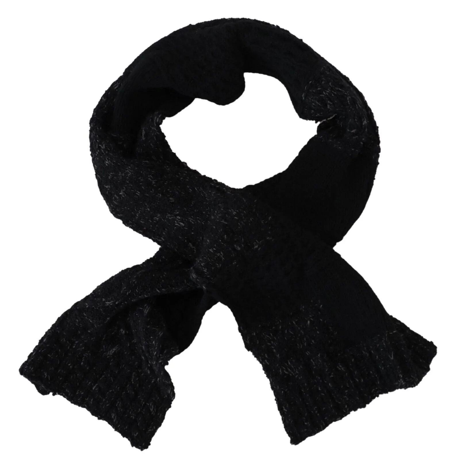 Elite Black Wool Blend Men's Scarf sold by Louxly product image thumbnail 4