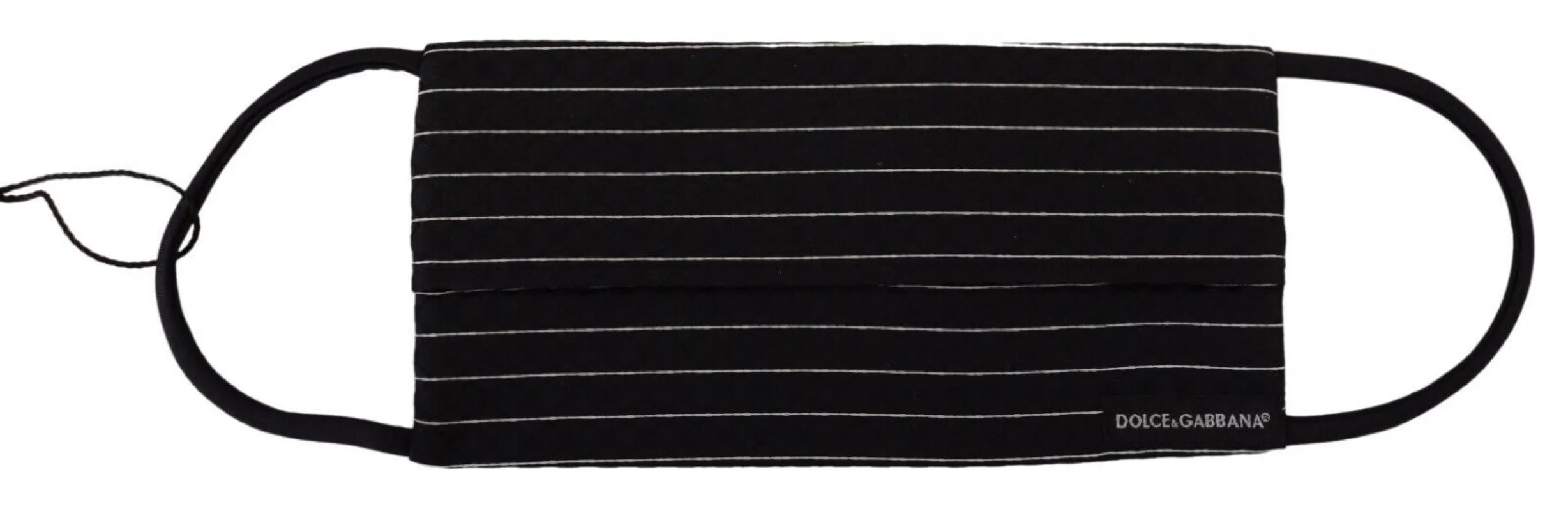 Elegant Striped Silk Blend Face Mask sold by Louxly