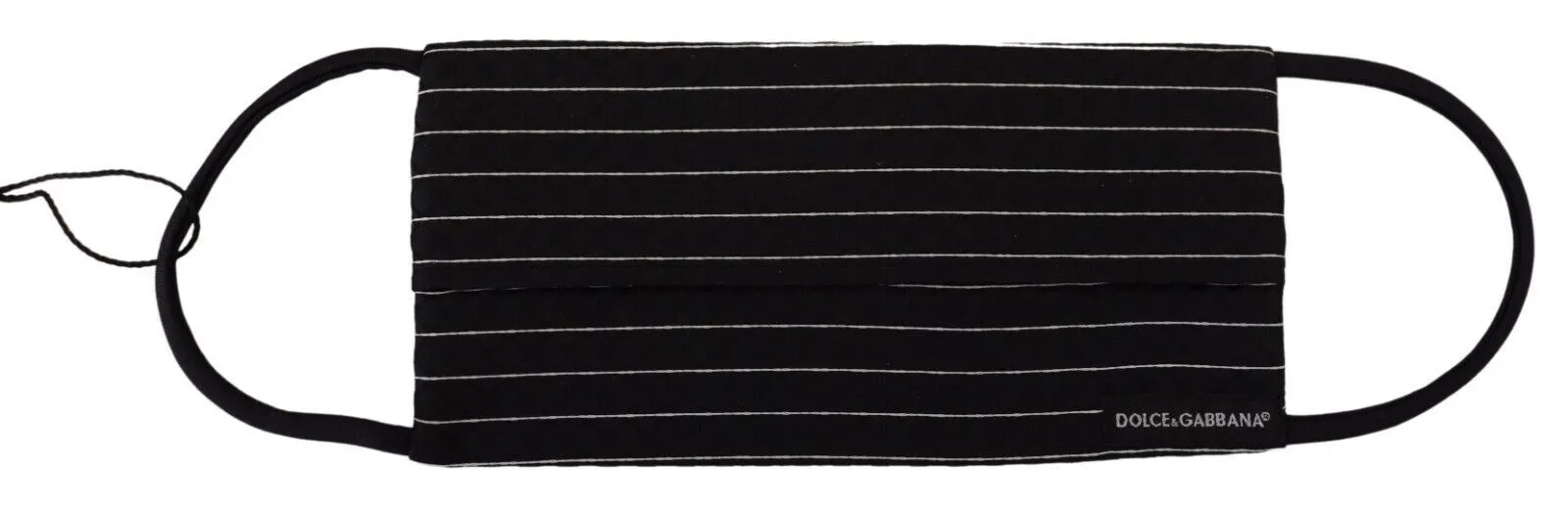 Elegant Striped Silk Blend Face Mask sold by Louxly