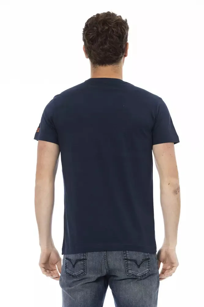 Blue Cotton Men T-Shirt sold by Louxly product image thumbnail 3