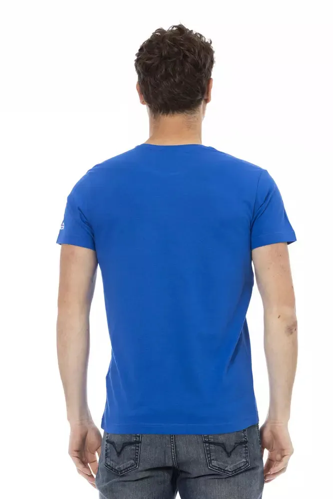 Blue Cotton Men's T-Shirt sold by Louxly product image thumbnail 3