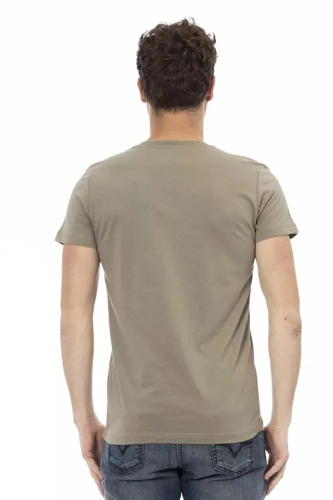 Brown Cotton Men T-Shirt sold by Louxly product image thumbnail 3