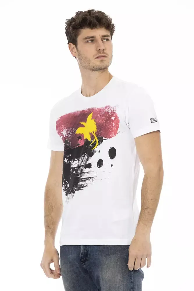 White Cotton Men's T-Shirt sold by Louxly product image thumbnail 2