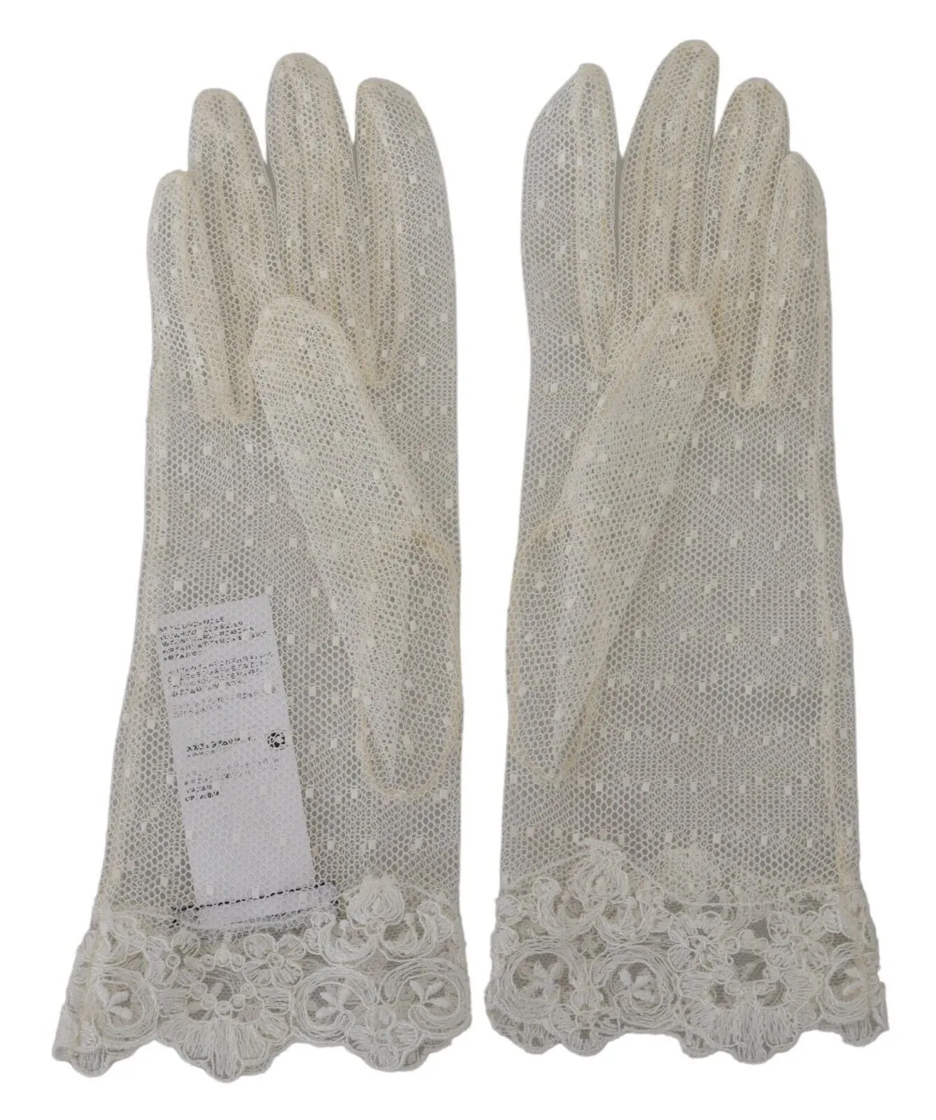 Chic White Wrist Length Gloves sold by Louxly product image thumbnail 2