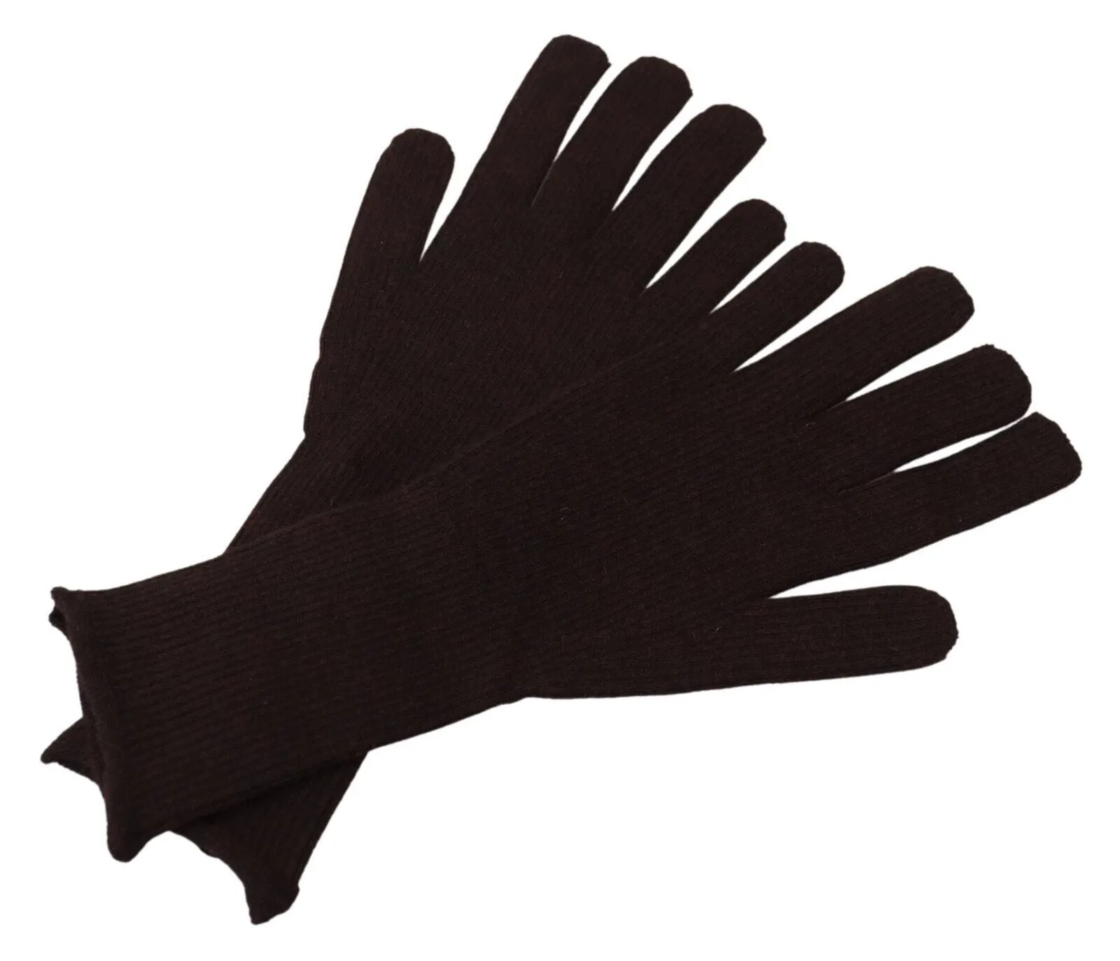 Elegant Silk Cashmere Brown Gloves sold by Louxly product image thumbnail 2