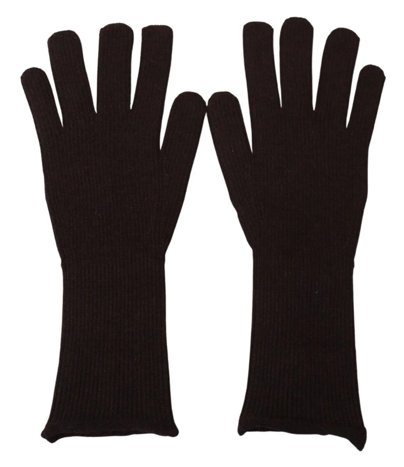 Elegant Silk Cashmere Brown Gloves sold by Louxly product image thumbnail 3