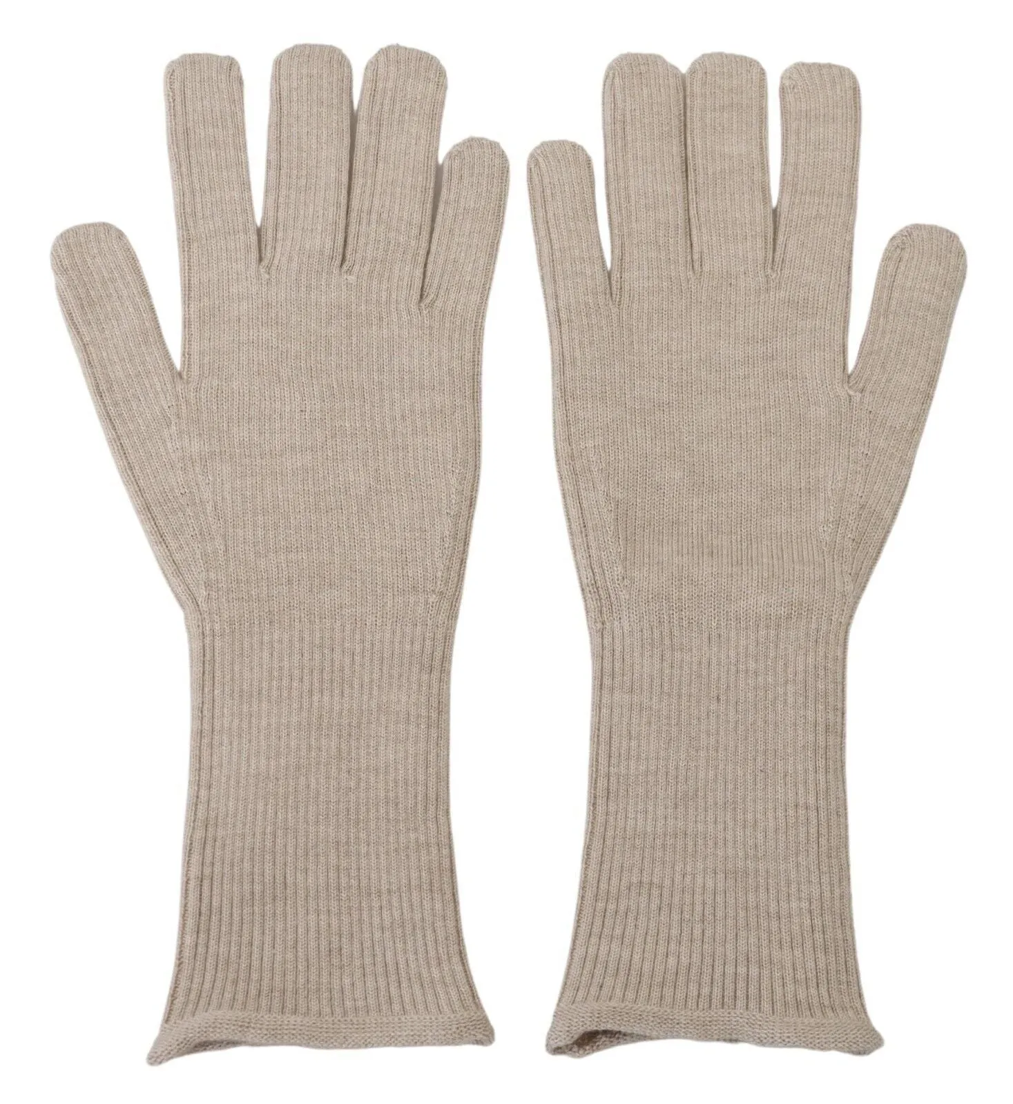 Elegant Ivory Cashmere-Silk Blend Gloves sold by Louxly