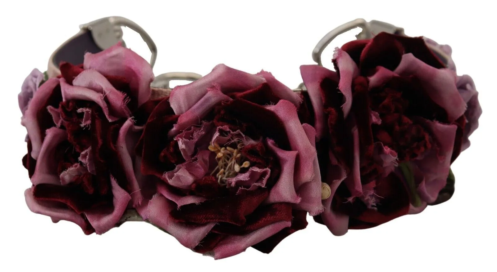 Beige Floral Leather Shoulder Strap Accessory sold by Louxly product image thumbnail 2