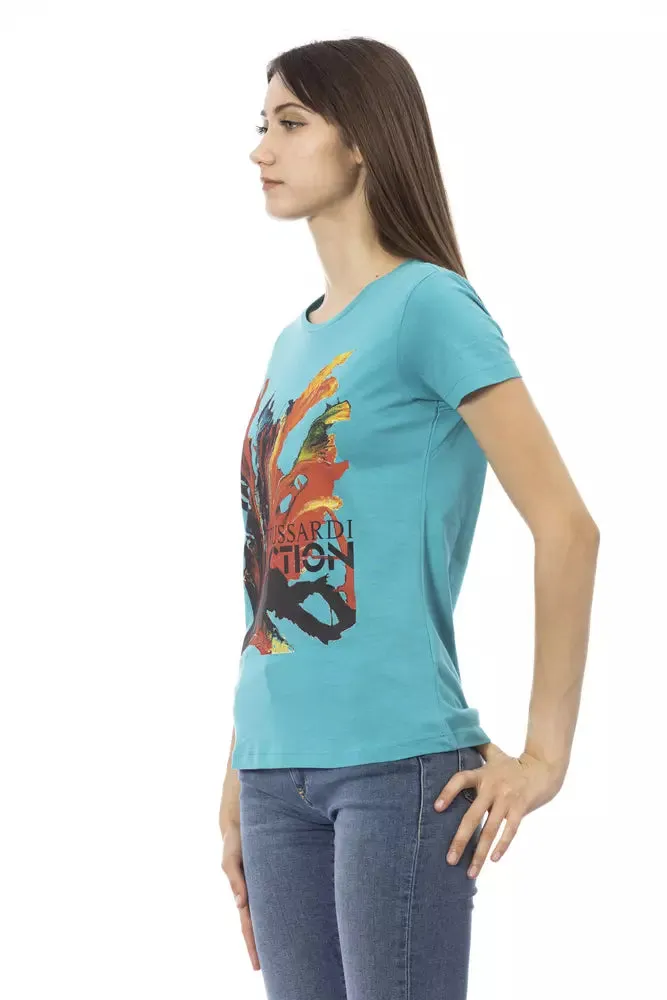 Light Blue Cotton Women Top sold by Louxly product image thumbnail 2